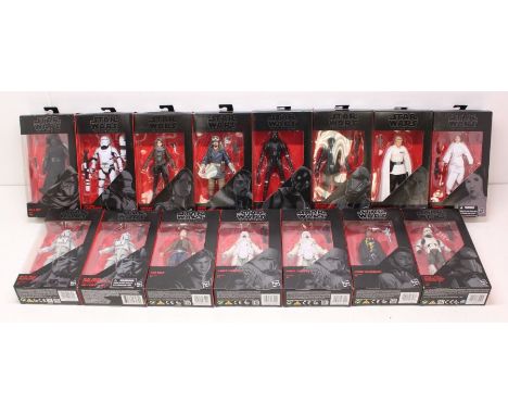 Star Wars: A collection of 15 assorted Star Wars: The Black Series boxed figures to comprise: Kylo Ren 03, First Order Flamet