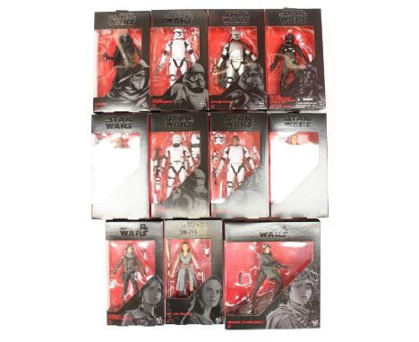 Star Wars: A collection of eleven Star Wars Black Series boxed figures to comprise: Kylo Ren 03, First Order Stormtrooper 04,