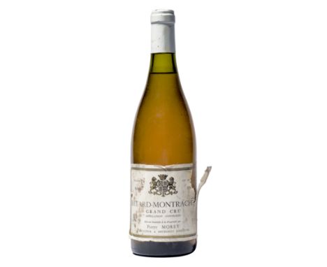 1 bottle Batard-Montrachet Grand Cru 1990s Cote de Beaune. Pierre Morey Bin-soiled and torn label, final digit of vintage not