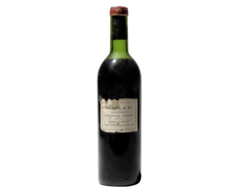 1 bottle Chateau Latour 1967 Pauillac, 1er cru classe Cut capsule, damaged embossed top only remains. Vintage visible on cork