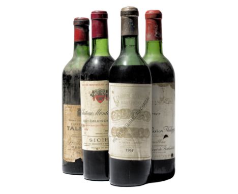 Clos Pressac (St Emilion) 1961 English-bottled by Corney &amp; Barrow. Very damaged, bin-soiled label, last 2 digits of vinta