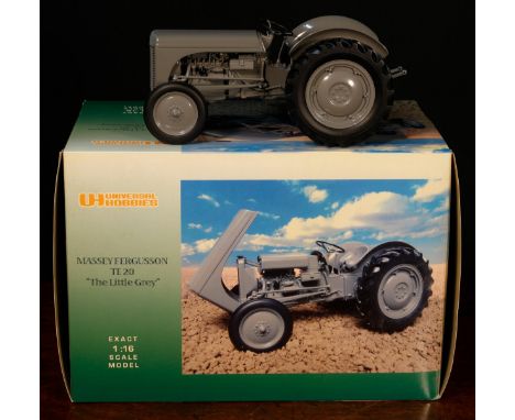 A Universal Hobbies 1:16 scale Massey Ferguson TE 20 "The Little Grey" tractor, boxed 