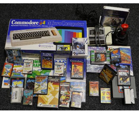 Vintage Gaming and Technology - a Commodore Computer Commodore64 microcomputer, Serial No. U.K.B 479463, boxed; various acces