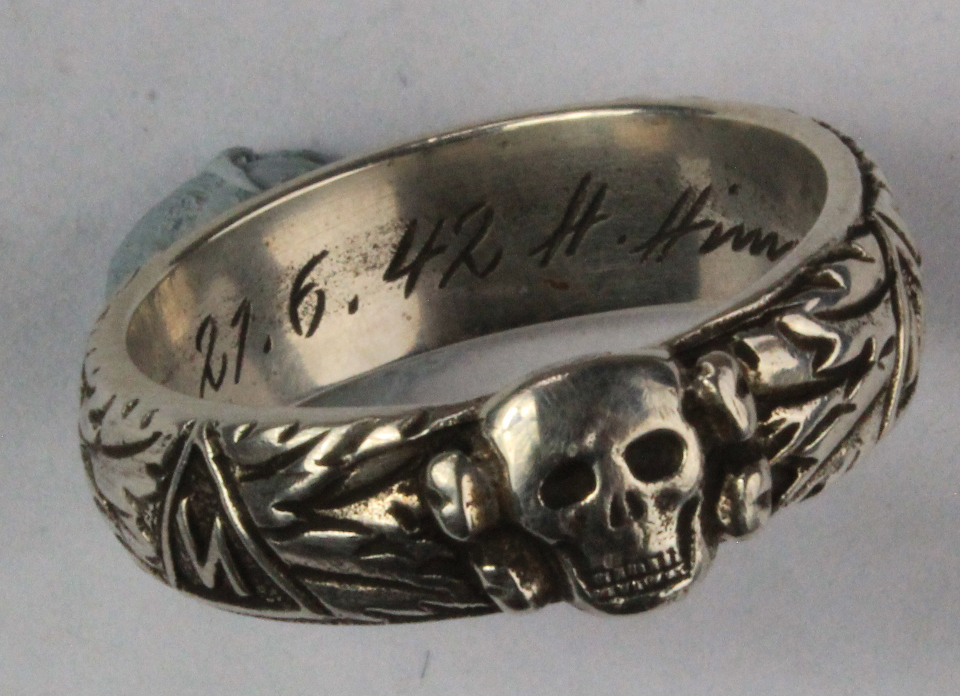 German SS Honour ring in SS marked special box, named and Himmler ...