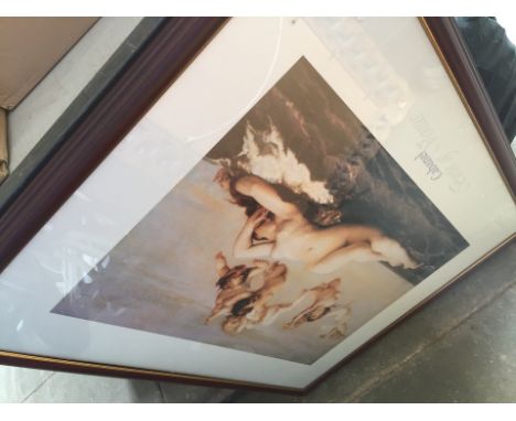A print " The Birth of Venus" 