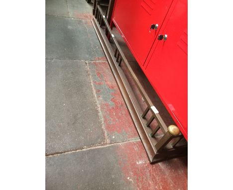 Brass fender and fireguard 