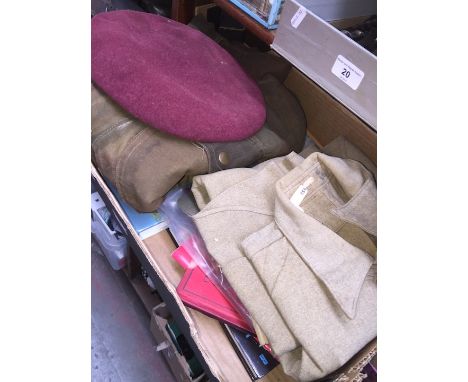 Post WW2 - Collection of paratrooper's kit to include clothing, badges, related books, etc 