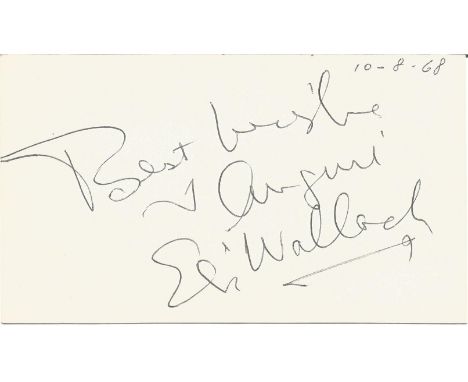 Eli Wallach signed to clear back of vintage Tiberio Restaurant 4 x 3 inch contact card. From collection of one of the staff w