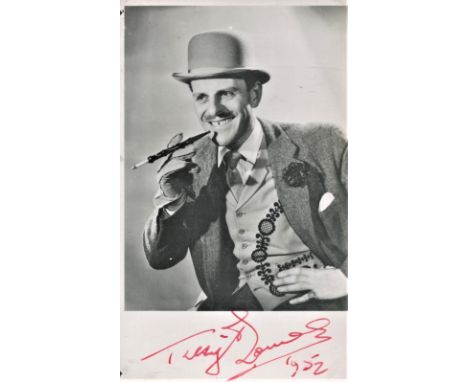 Terry Thomas 6x4 vintage black and white photograph dated 1952. Thomas was an English comedian and character actor who became