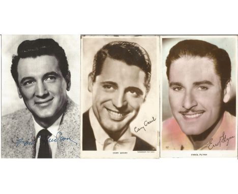 Vintage film star collection, 12 vintage black and white photographs in a mixture of sizes from 9x6, 4x4 and 6x4. Featuring s