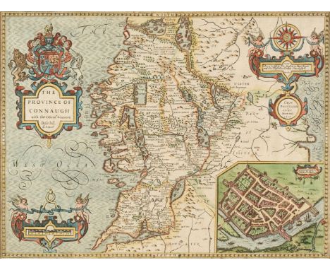 Ireland. Speed (John), The Province of Connaugh with the City of Galwaye, Thomas Bassett &amp; Richard Chiswell [1676], hand-