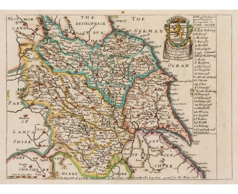 North-Western Counties. A collection of seven maps, 17th - 19th century, including Blome (Richard). A Mapp of Yorkshire with 