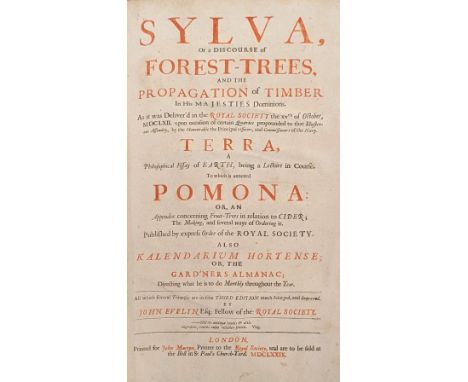 Evelyn, John. Sylva, Or, A Discourse of Forest-trees, and the propagation of timber in His Majesty's Dominions ..., Terra, A 