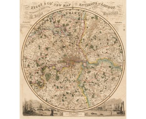 Pigot (J.). Pigot &amp; Co.s. British Atlas of the Counties of England, with a Map of England and Wales and a Circular one of