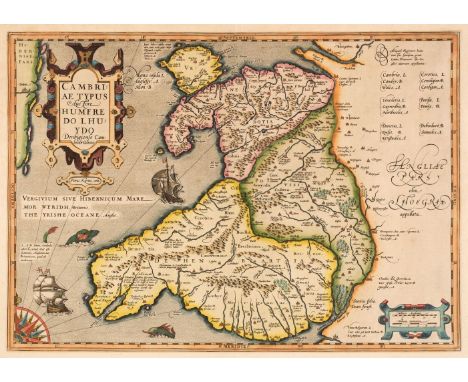 Wales. Mercator (Gerard &amp; Lhuyd Humphrey), Cambriae Typus Auctore Humfredo Lhuydo Denbigiense Cambrobritanno, [1607 - 163