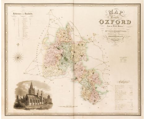 Greenwood (C. &amp; J.). Atlas of the Counties of England made from Actual Surveys made from the years 1817 to 1833..., 2 vol