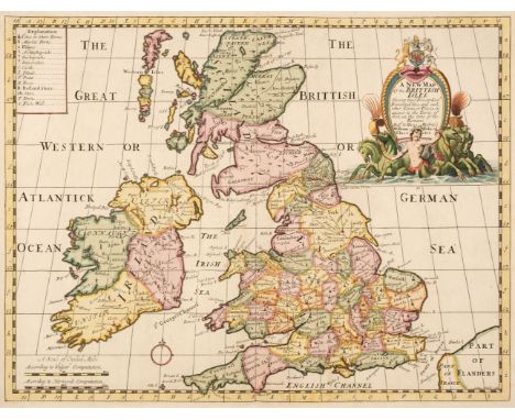 British Isles. Wells (Edward), A New Map of the British Isles, Shewing their Present Genl. Divisions, Cities and such other T