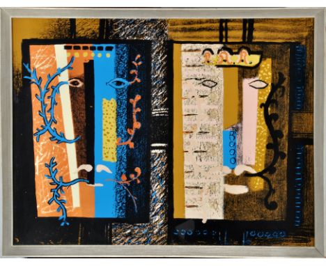 John Piper
"FOLIATE HEADS" ABSTRACT DESIGN
colour lithograph, published 1953
47 x 62cms; 18 1/2 x 24 1/2in.