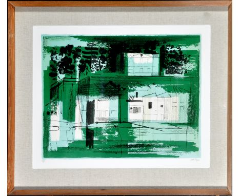 John Piper
"CHATEAU DE TAILLEBOURG (LEVINSON III)"
lithograph, limited edition of 70, published 1958
44 x 57.5cms; 17 1/4 x 2