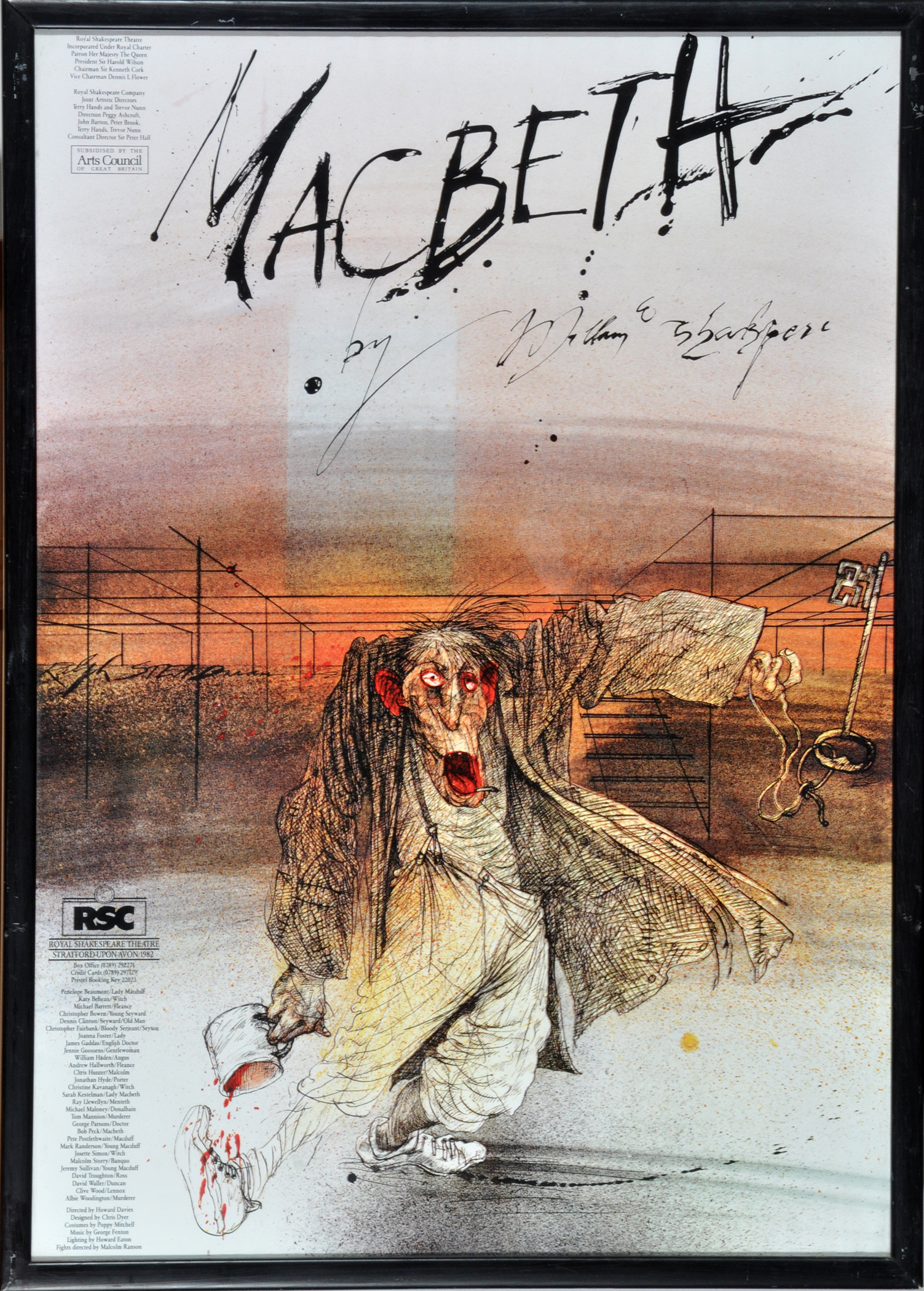 After Ralph Steadman A 1982 ROYAL SHAKESPEARE THEATRE