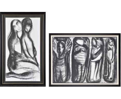 Sajitha Ravi Shankar
FIGURAL STUDIES
signed
charcoal
55 x 75.5cms; 21 3/4 x 29 3/4in;
FEMALE NUDE STUDY
limited edition monoc