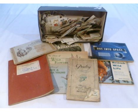 Large quantity of cigarette and tea cards including Wills, John Player, Cavanders, Senior Service, Wix Kensitas 'Henry' and B