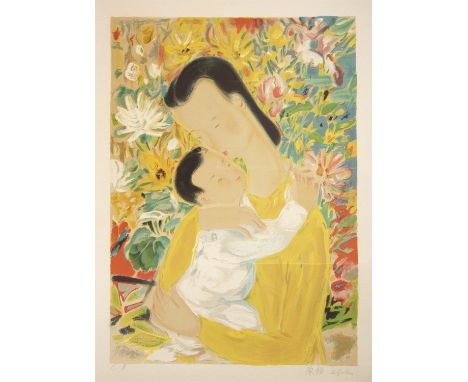 LE PHO (VIETNAM AND FRANCE, 1907-2001)Maternite / Mother and childLithographCirca 1955Inscribed with “E.A.” (epreuve d’artist