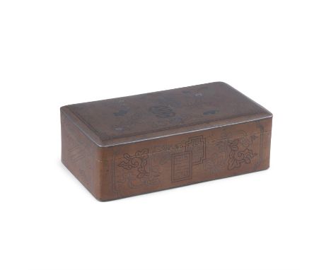 A MIXED METAL INLAID ‘KHANH THO’ BOX AND COVERVietnam, Nguyen Dynasty, 19th centuryOf rectangular shape, adorned with a mixed