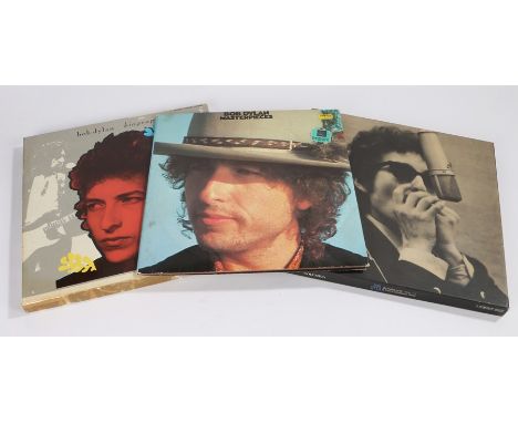 3 x Bob Dylan Collections - Biograph, 5 record deluxe edition. Masterpieces, 3 x LPs. The Bootleg Series Vol 1 - 3, 3 x CDs.