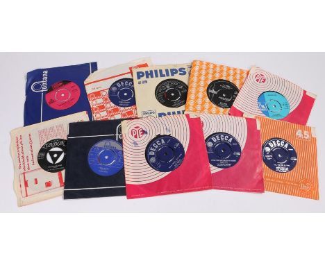 10 x 1960s 7" Singles to include The Small Faces - All Or Nothing. The Moody Blues - From The Bottom Of My Heart. Dave Berry 