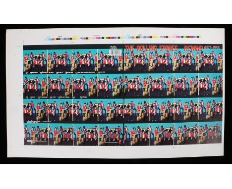 The Rolling Stones - Rewind (1971-84) LP Artwork, printed sheet.