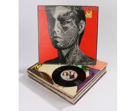 18 x Mixed Folk Rock / Pop / Rock 1970s LPs to include Genesis (2) Rolling Stones (3) Lindisfarne (2) Cat Stevens, Al Stewart