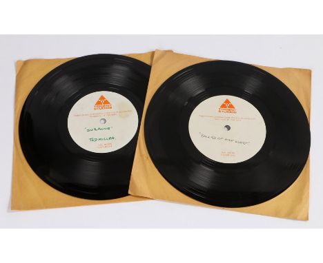 2 x Trident Studio 8" Acetates. Tod Miller - Suzanne. Roger Greenaway - Ballad Of Mae West.