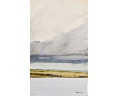 § JAMES MORRISON R.S.A., R.S.W., L.L.D. (SCOTTISH  1932-2020) ACROSS THE BASIN, 16.I.2005 Signed and dated lower right, oil o