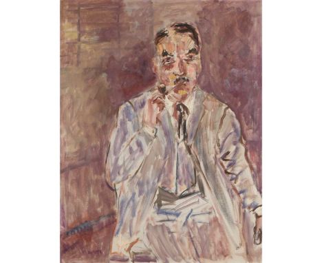 DOROTHY ROGERS GROTZ (AMERICAN 1906-1995) PORTRAIT OF JON COOPER Signed lower left, signed and inscribed overlap verso, oil o