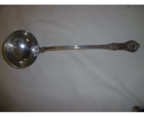 HM SILVER QUEEN PATTERN SOUP LADLE, LONDON 1835, 10oz APPROX.