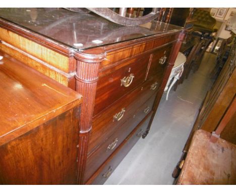 A GOOD QUALITY 19TH CENTURY TWO OVER THREE SCOTCH CHEST