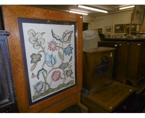 FIRE SCREEN AND OLD SPEAKER