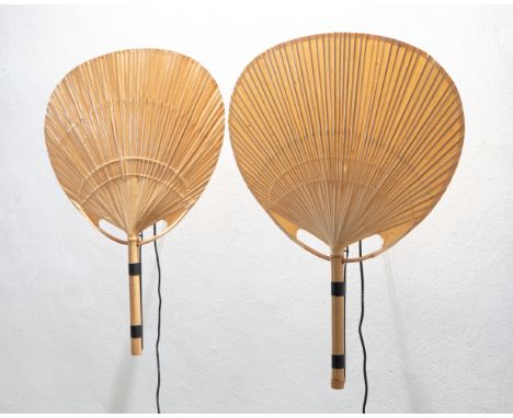 Ingo Maurer, Design M, 2 Wandleuchten Modell UchiwaIngo MaurerDesign MDesign 1970s2 Wandleuchten Modell Uchiwa. Entwurf 1970e
