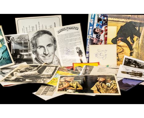 Autograph Collection of Film &amp; TV Stars on Photos, Programmes, Cards etc. Just Smashing Signatures to Include Tommy Coope