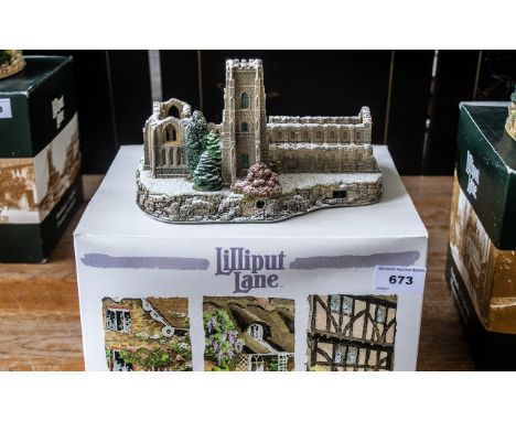 2009 Christmas Special Limited Edition Light Up Lilliput Lane 'Fountains Abbey' No. L3186.  In original box, in excellent con