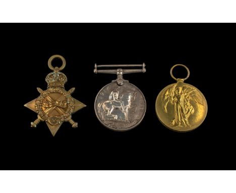 WW1 Medal Trio 1914-15 Star, British War Medal &amp; Victory, All Awarded To 12791 PTE A WILSON DURH L.I (Durham Light Infant