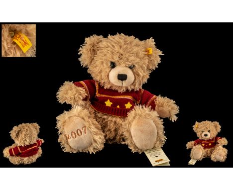 Steiff - 2007 Cosy Year Bear 662522. Complete with Steiff, Tags and Labels. 12 Inches - 25 cms High. Excellent Condition In A