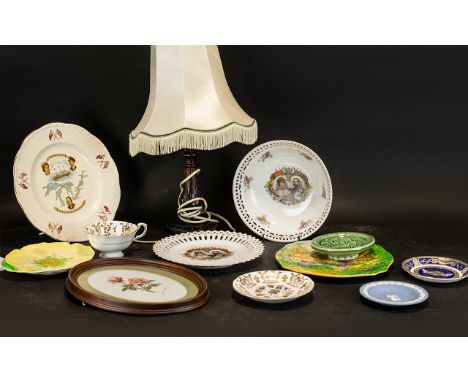 Collection of Royal Porcelain &amp; Assorted China comprising: Alfred Meakin plate commemorating the opening of the St Lawren