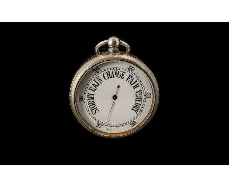 Large Antique Pocket Watch Barometer, Goliath size novelty barometer in the form of a pocket watch