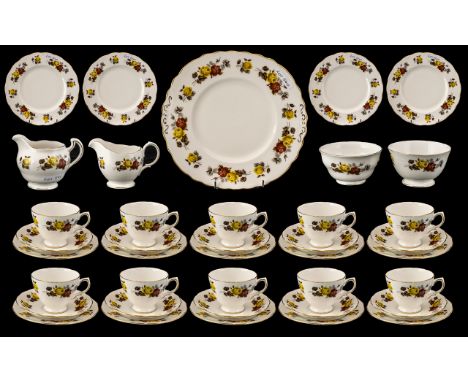Quantity Of Colclough Stratford Bone China Pattern No 8320, 47 Pieces To Include 13 Teacups, 15 Saucers, 10 Side Plates, 2 x 