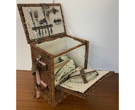 A Joules wicker hamper 