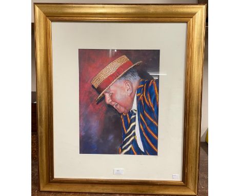 T.A.S., portrait of a gentleman, Tom, watercolour, framed