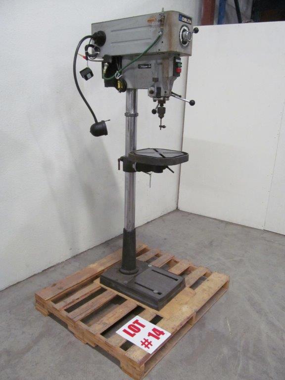 DELTA PEDESTAL DRILL PRESS, MODEL 17925, S/N 011425 W3080 3/4HP, 115V/230V/1PH/60C LOCATION