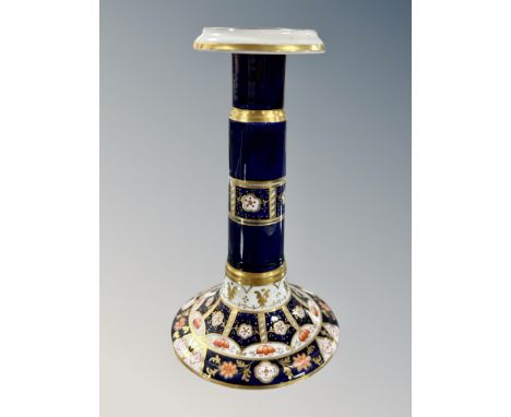 A CBL Ltd Imari porcelain candlestick, height 15 cm 